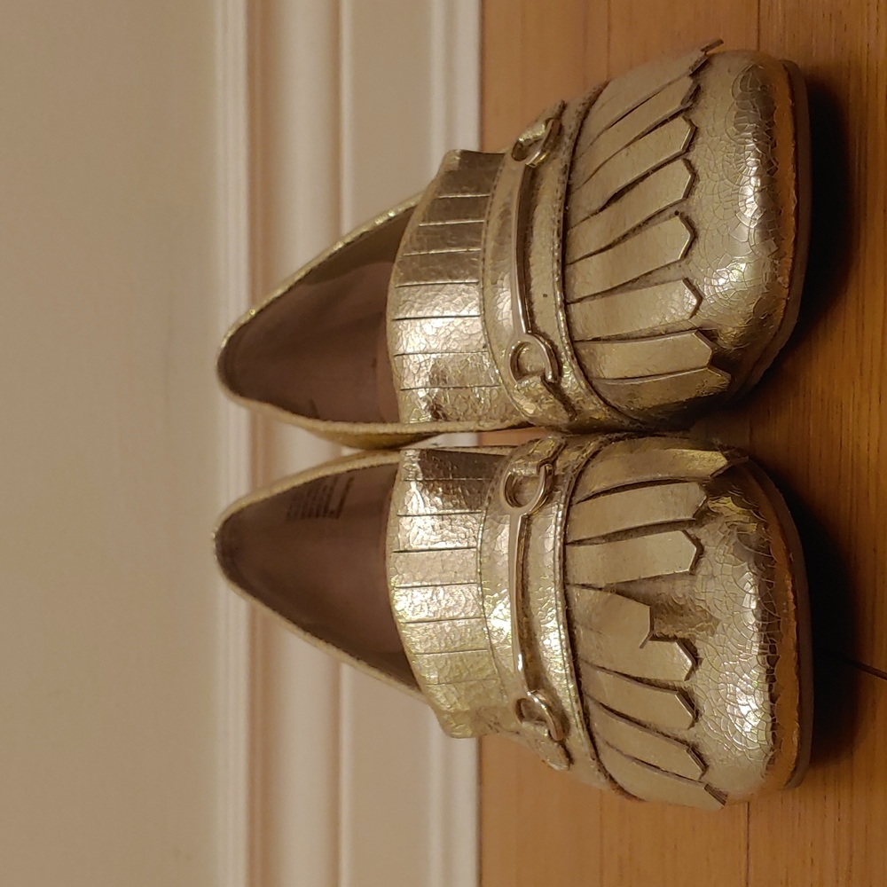 Gold Women's Loafers